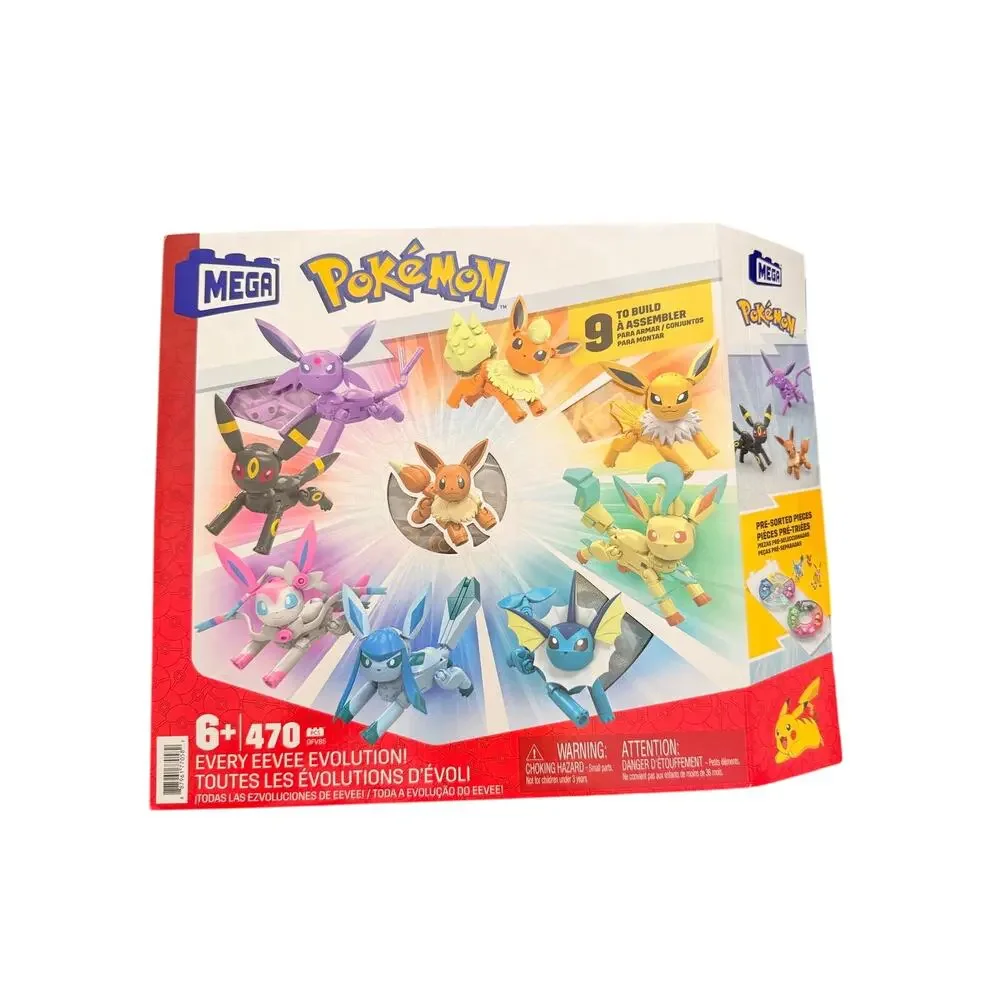 2022 Mega Construx Pokémon - Every Eevee Evolution! Building Set (470pcs) NEW